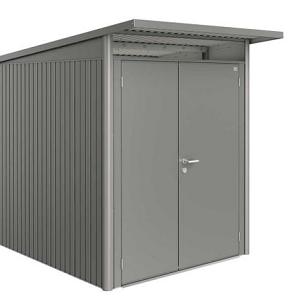 Berging AvantGarde Gr. A2 kwartsgrijs-metallic Dubbele Deur smal