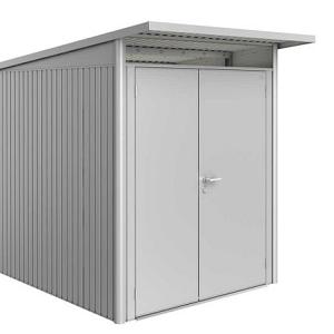 Berging AvantGarde Gr. A2 zilver -metallic met Dub. Deur smal