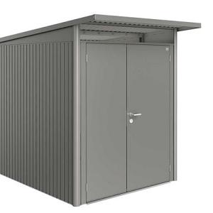 Berging AvantGarde Gr. A3 kwartsgrijs-metallic Dubbele Deur smal
