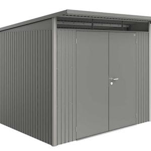 Berging AvantGarde Gr. A6 kwartsgrijs -metallic Dubbele Deur