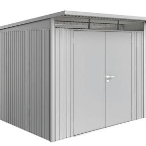 Berging AvantGarde Gr. A7 zilver -metallic met Dubbele Deur