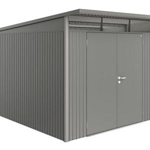 Berging AvantGarde Gr. A8 kwartsgrijs -metallic Dubbele Deur