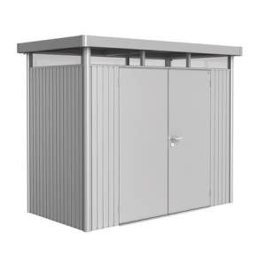 Berging HighLine Gr. H1 zilver met.,dubbele deur