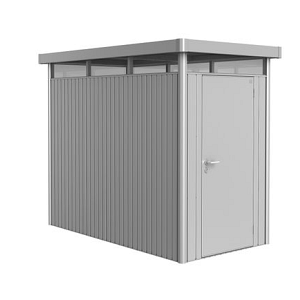 Berging Highline HS zilver met, standaard deur voor zijwand