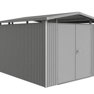 Berging Panorama Gr. P5 kwartsgrijs metallic met dubbele deur