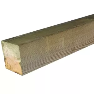 Midden-Europees vuren geschaafde paal 6,7 x 6,7 x 190 cm.