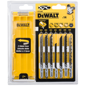 Cassette 14-delig XPC® zaagbladen voor hout (DT2205 x 3, DT2209 x 3, DT2213 x 3, DT2207 x 1, DT2216 x 1, DT2217 x 1, DT2218 x 1, DT2220 x 1)