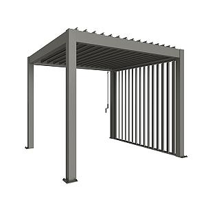 Lamellenzijwand 3,5m donkergrijs Pergola