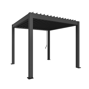 PERGOLA 3 x 3 donkergrijs met.