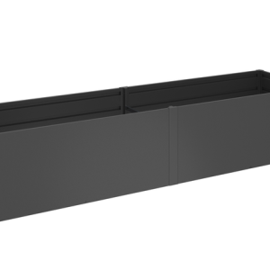 MoestuinBox Gr. 4x1 donkergrijs metallic