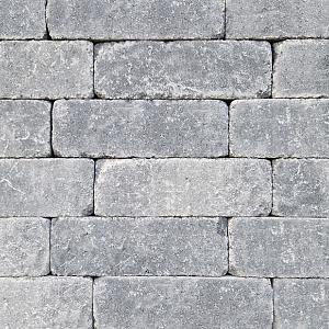 Stonique trommel longstone 7 cm grijs/zwart