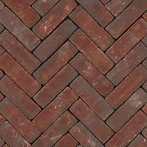 DF80 Ruston Getrommeld rood paars  bezand