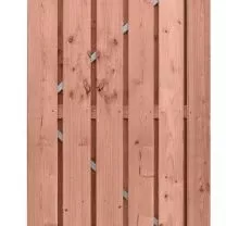Douglas fijnbezaagde plankendeur op verstelbaar stalen frame, 19 mm, 100 x 195 cm, onbehandeld.