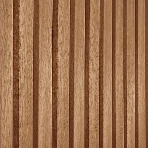 Enkelzijdige wand B met Thermo Triple profiel, ayous, hoogte 224 cm.