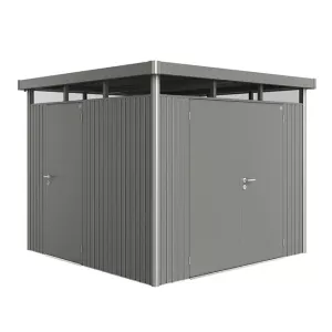 Extra dubbele deur berging HighLine, AvantGarde, Panorama, kwartsgrijs met.