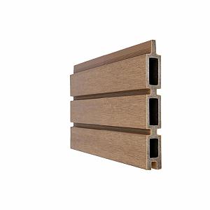 NewTechWood Co-Extrusie Composiet Triple Rhombus Schermplank – Teak (2,1 x 15 x 180 cm)