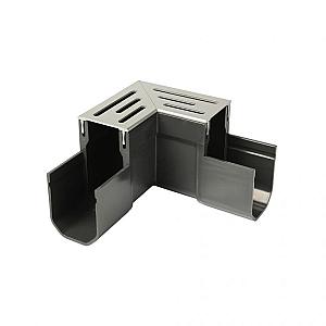 DB Hoekstuk Aluminium  (lijngoot)