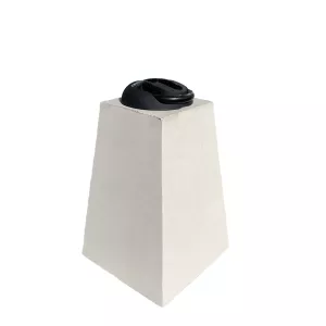 Betonpoer 15x15 en 35 cm hoog grijs M10 voor motorslot