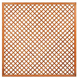 Trellis met lijst, diagonale lamellen hardhout kunstmatig gedroogd H180 x B180 cm
