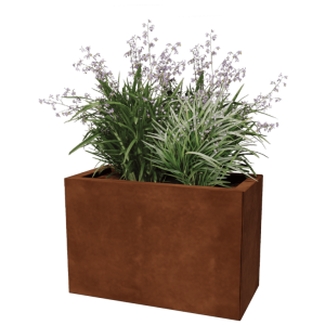 Cortenstaal plantenbak - Rechthoek - 60 x 30 x 40 cm - Zonder bodemplaat