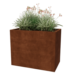 Cortenstaal plantenbak - Rechthoek - 100 x 60 x 80 cm - Zonder bodemplaat