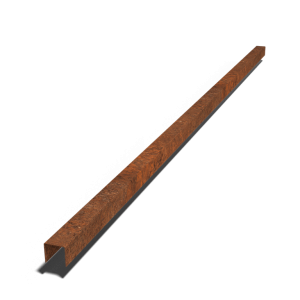 Cortenstaal overzetprofiel - 5 x 6 x 5 cm - 150 cm