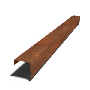Cortenstaal overzetprofiel - 15 x 15 x 5 cm - 240 cm