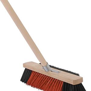 Multibezem - 3-in-1 - 40 cm - Houten steel - 160 cm