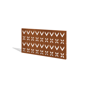 Cortenstaal schutting H paneel V 120 x 63,3 cm