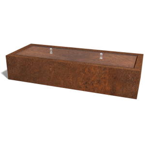 Cortenstaal watertafel 200 x 80 x 40 cm (met ledverlichting)