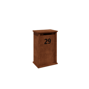 Cortenstaal brievenbus Arizona Type M