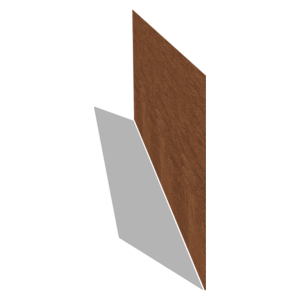 Cortenstaal borderrand recht 37,5 cm (lengte 150 cm)