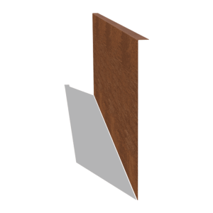 Cortenstaal borderrand - Gezet - Hoogte 45 cm - 150 cm