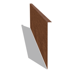 Cortenstaal borderrand gezet 34 cm (lengte 150 cm)