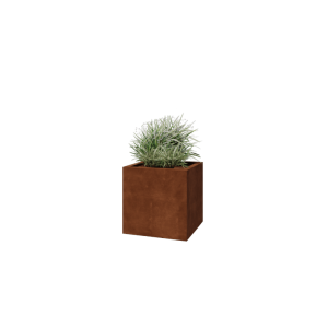 Cortenstaal gelaste plantenbak Montana 60 x 60 x 60 cm