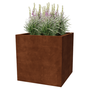 Cortenstaal plantenbak - Vierkant - 80 x 80 x 80 cm - Gelast - Zonder bodemplaat