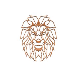 Cortenstaal wanddecoratie Leeuw 1.0 - large