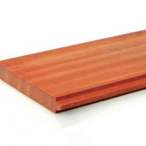 Damwand 40 mm dik x 600 cm hardhout geschaafd