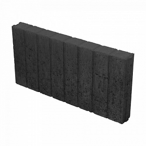 Mini Quadrobandpalissade 6x25x50 cm Zwart