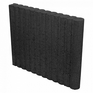 Mini Rondobandpalissade 6x40x50 cm Zwart