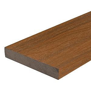 WPC 2,25x13,8x300 cm Fiberdeck Premium Teak kantplank SE massief – Duurzaam en Stijlvol
