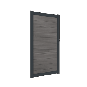 Boston alu vulbaar poortframe 98x183 cm RAL7016 incl insteekslot