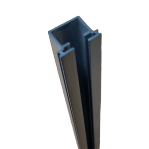 Boston alu paalprofiel voor hpl/glas RAL7016 2,4x1,7x184 cm tbv paal L-124/190 cm