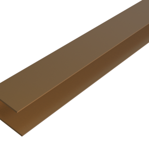Alu WEO Essential Gardenwall F-profiel Teak 35x45mm L-300 cm RAL8024