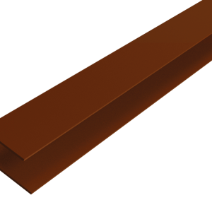 Alu WEO Essential Gardenwall F-profiel Ipé 35x45mm L-300 cm RAL8028