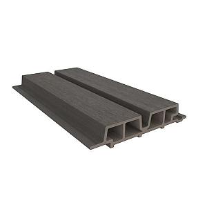 NewTechWood HKC co-extrusie Castellation PRO65 gevelbekleding, 3,3 x 18 x 390 cm, Silver Gray.
