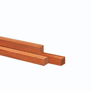 AZ Hardhouten paal fijnbezaagd, gepunt 10 x 10 x 400 cm.