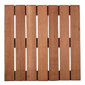 Hardhouten tegel 50 x 50 cm.