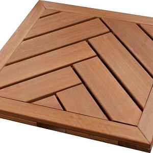 Elephant visgraat terrastegel hardhout FSC 3×50×50 cm vlak geschaafd