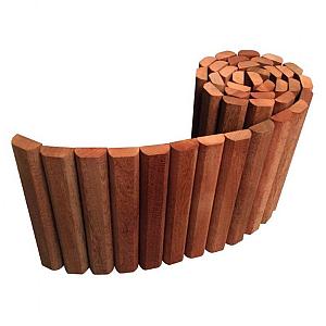 Elephant Rolborder Duurzaam Hardhout FSC 40x180 cm – Natuurlijke Afwerking voor Tuin en Terras